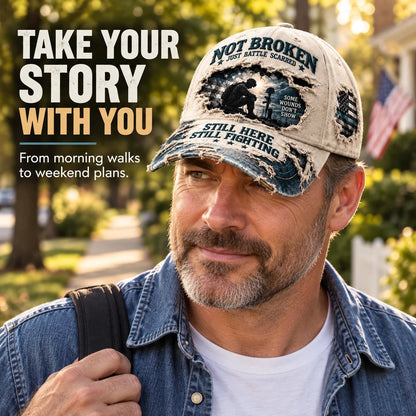 Veteran Mental Health Awareness PTSD Printed Baseball Cap