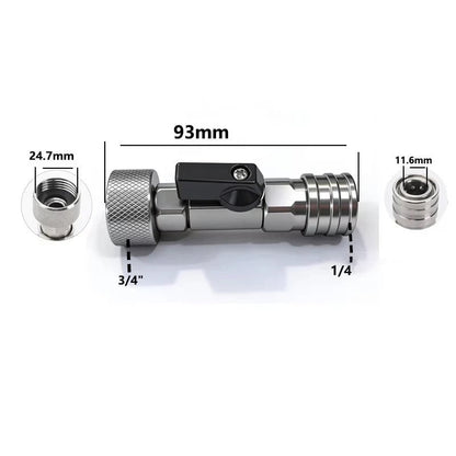 🚿⚡3/4" GHT to 1/4" Quick Connect Adapter