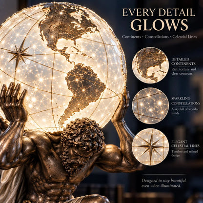 Atlas Illuminated World Sphere Lamp🌍