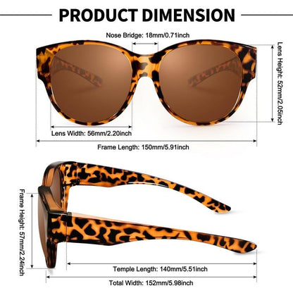 🕶️UV400 Polarized Cat-Eye Sunglasses – Fit Over Glasses