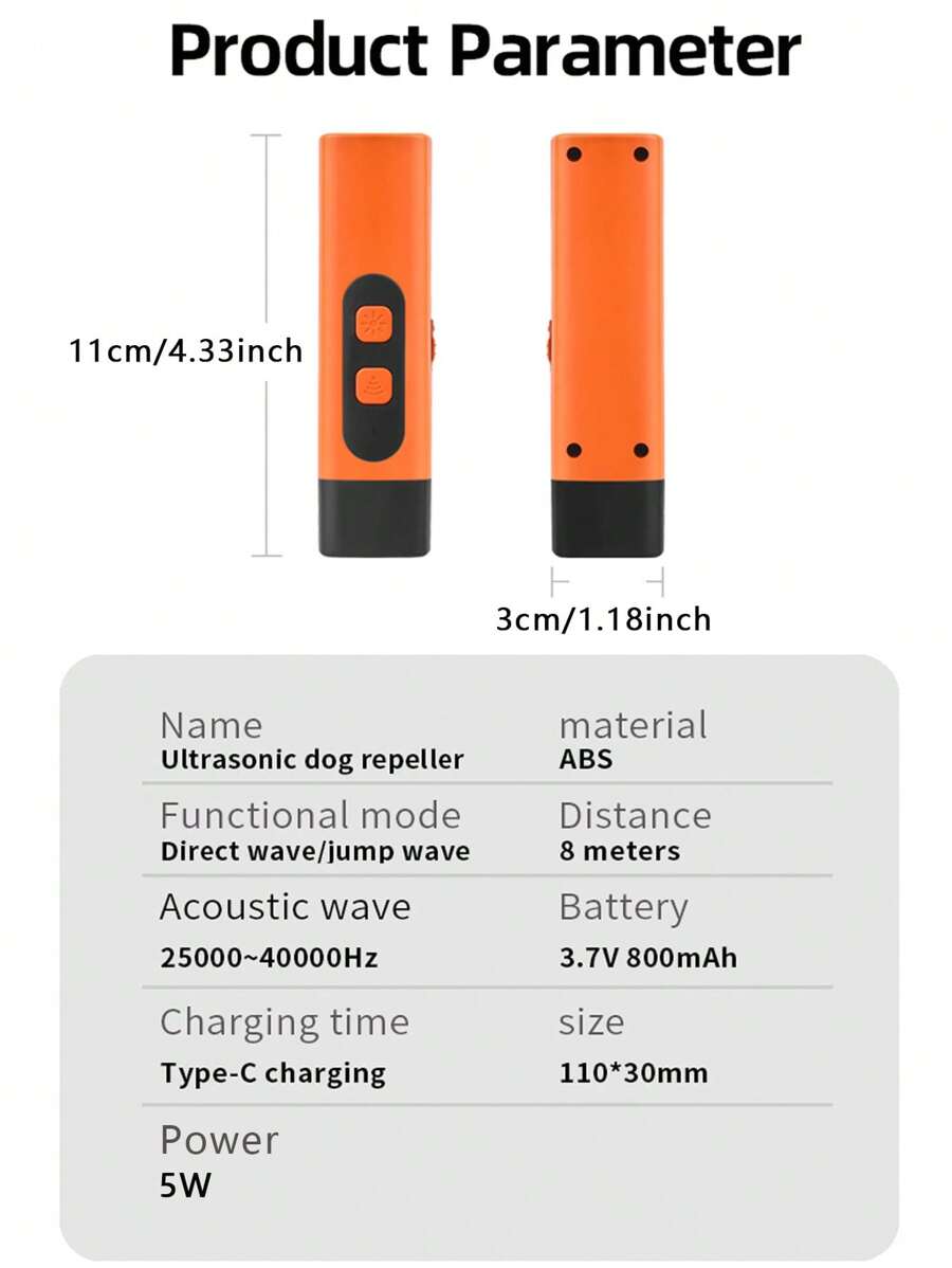 🐶Ultrasonic Dog Bark Deterrent Device – Humane & Effective Dog Repeller