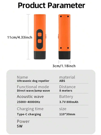 🐶Ultrasonic Dog Bark Deterrent Device – Humane & Effective Dog Repeller