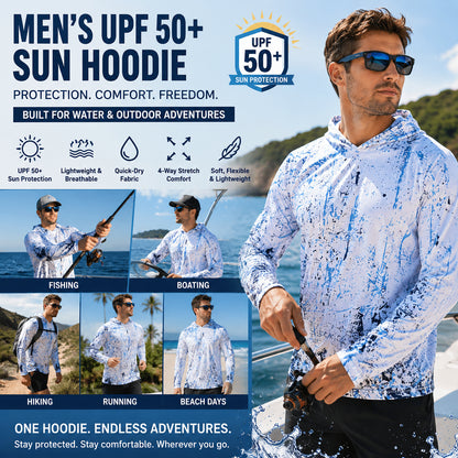 🎁55% OFF Today  Men’s UPF 50+ Swim & Outdoor Sun Hoodie