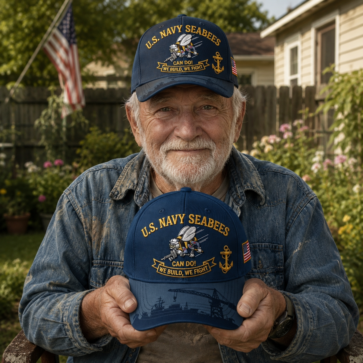 ⚓️🇺🇸 Last Day Promo: 69% OFF 🐝 US Navy Seabees "Can Do!" Tribute Cap