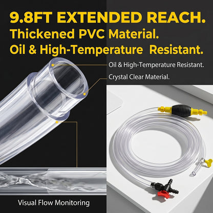 Multifunction Liquid Sucker Pump High Flow Manual Fuel Pump 9.8 Ft Hose
