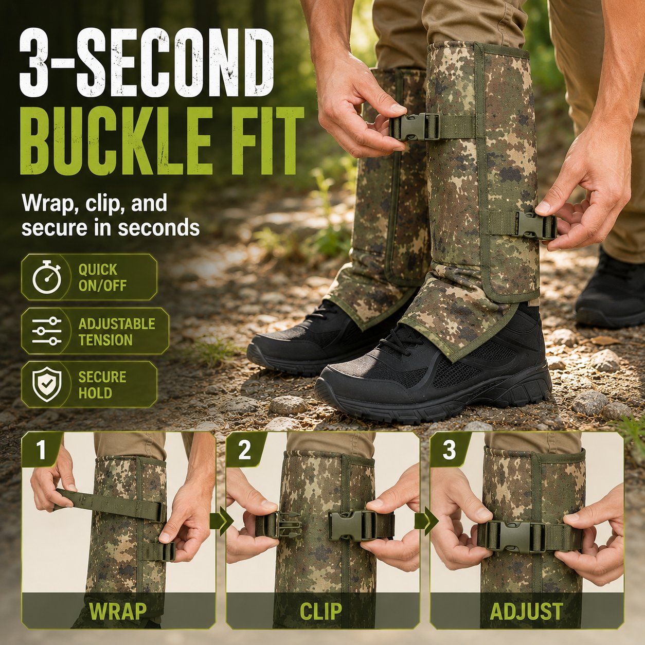 🦾Heavy-Duty Armored Leg Gaiters & Gardening Shin Guards