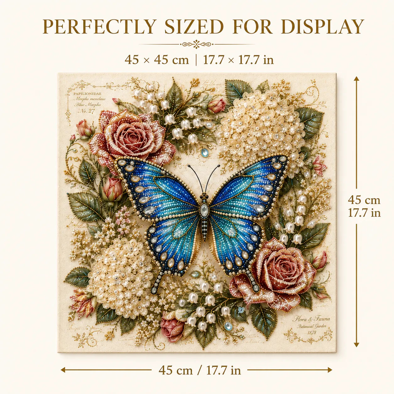 🦋💎 Shimmering Butterfly Garden Pearl Art Set – Sparkling DIY Floral Display