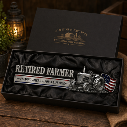 🔥Retired Farmer – Feeding America for a Lifetime Metal Emblem