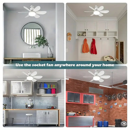 ⏳LIMITED TIME SALE 50% OFF🌀40W LED Ceiling Fan Light – 20.5” Ultra-Quiet with Remote 🎯 | E27 + FREE B22 Adapter 🔌 | For Bedroom 😴, Kitchen 👩‍🍳 & Garage 🛠️ – UK Ready! 🇬🇧