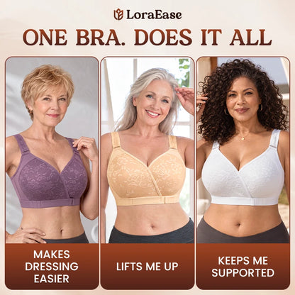 LoraEase - Easy-on Front Wrap Everyday Bra