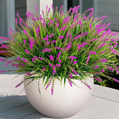 🌿 3 Bundles UV-Resistant Faux Monkey Grass – Lush Greenery Without the Maintenance