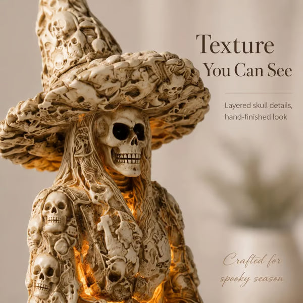 💀🧙‍♀️Skeleton Witch Ornament