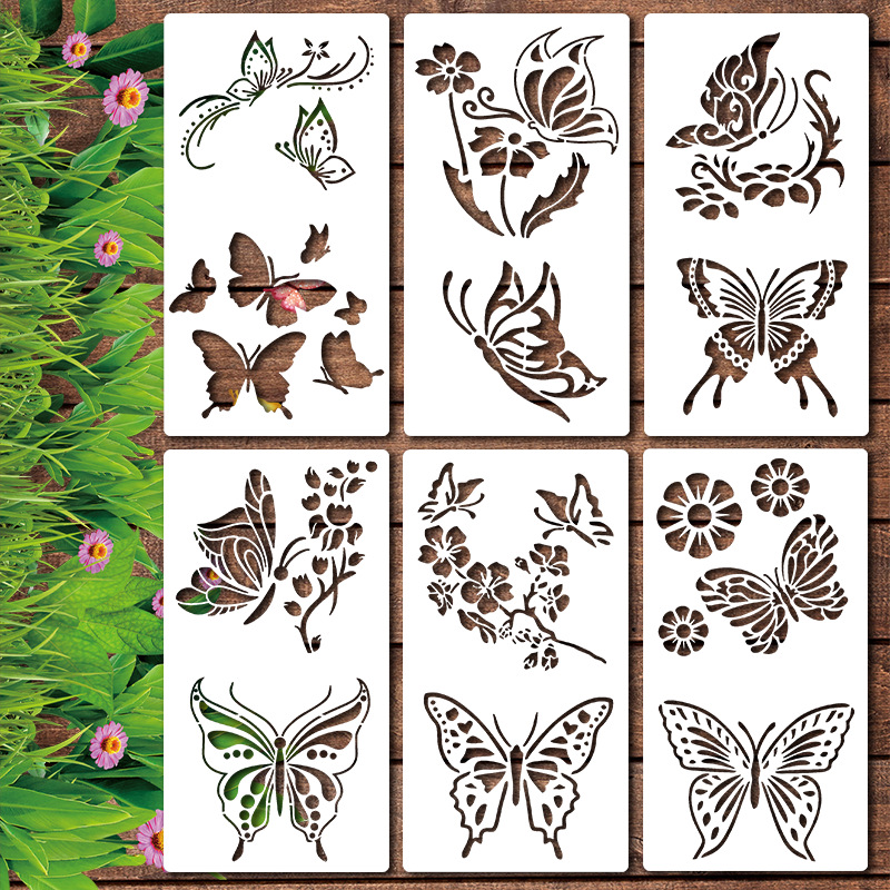 💐 Eptchn Garden Fence Large Flower Stencils🌻DIY Decoration BloomTrace
