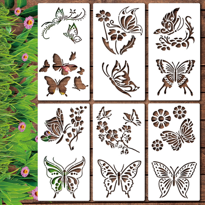💐 Eptchn Garden Fence Large Flower Stencils🌻DIY Decoration BloomTrace