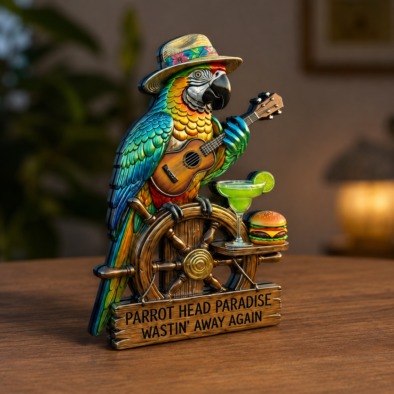🔥LAST DAY 49% OFF🔥Parrot Head Paradise Sign – Wastin’ Away Again!