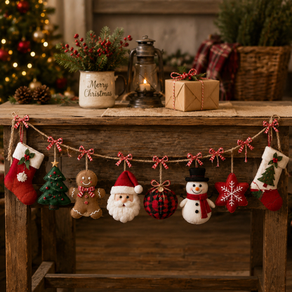 🎄✨Cozy Christmas Fabric Garland