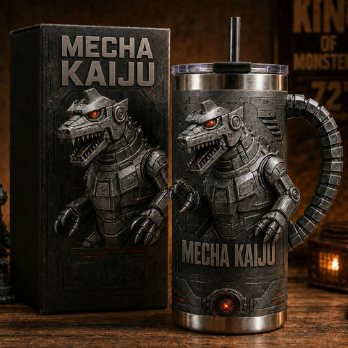 Mecha Kaiju Tumbler with Handle
