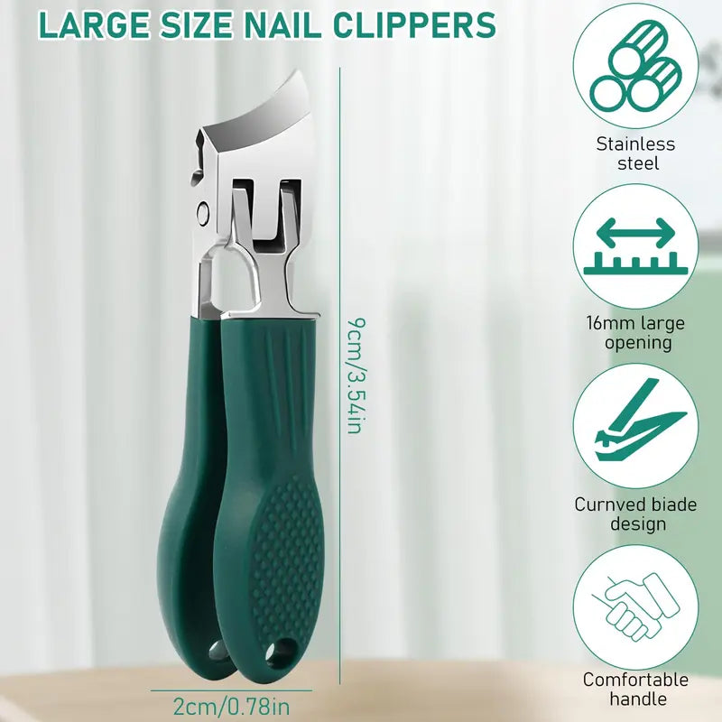 Eagle Beak Beveled Nail Clippers | Arthritis-Friendly & Thick Nail Relief 🦅