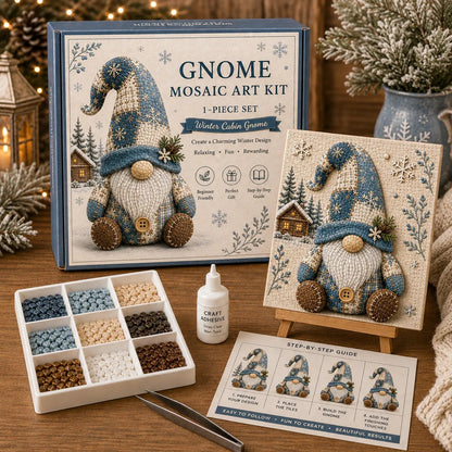 🔥Last Day 50% OFF -  🌸Gnome Mosaic Art Kit – Create Your Own Charming Handmade Masterpiece