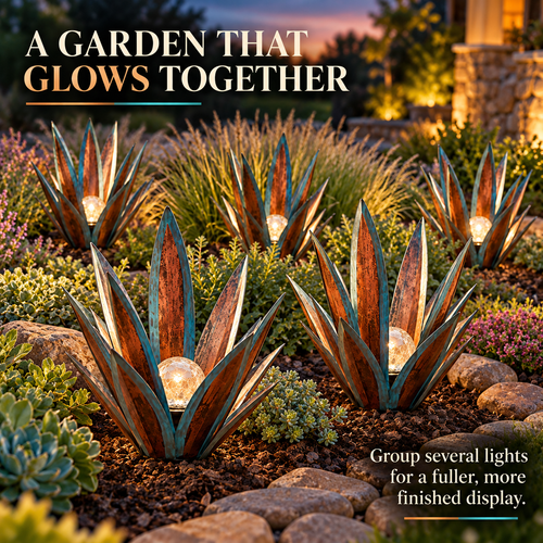 🔥LAST DAY 50% OFF✨Glowing Solar Agave Garden Light🌿