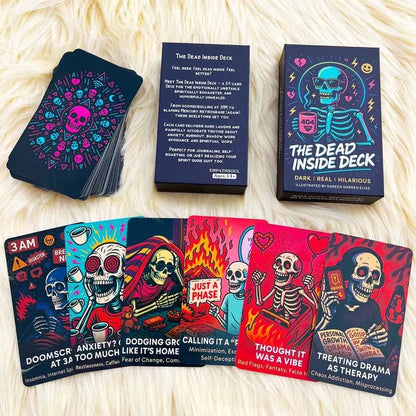 💀The Dead Inside Deck — 54 Cards of Skeletal Divination for the Emotionally Unstable | Spiritually Exhausted & Humorfully Unhealed