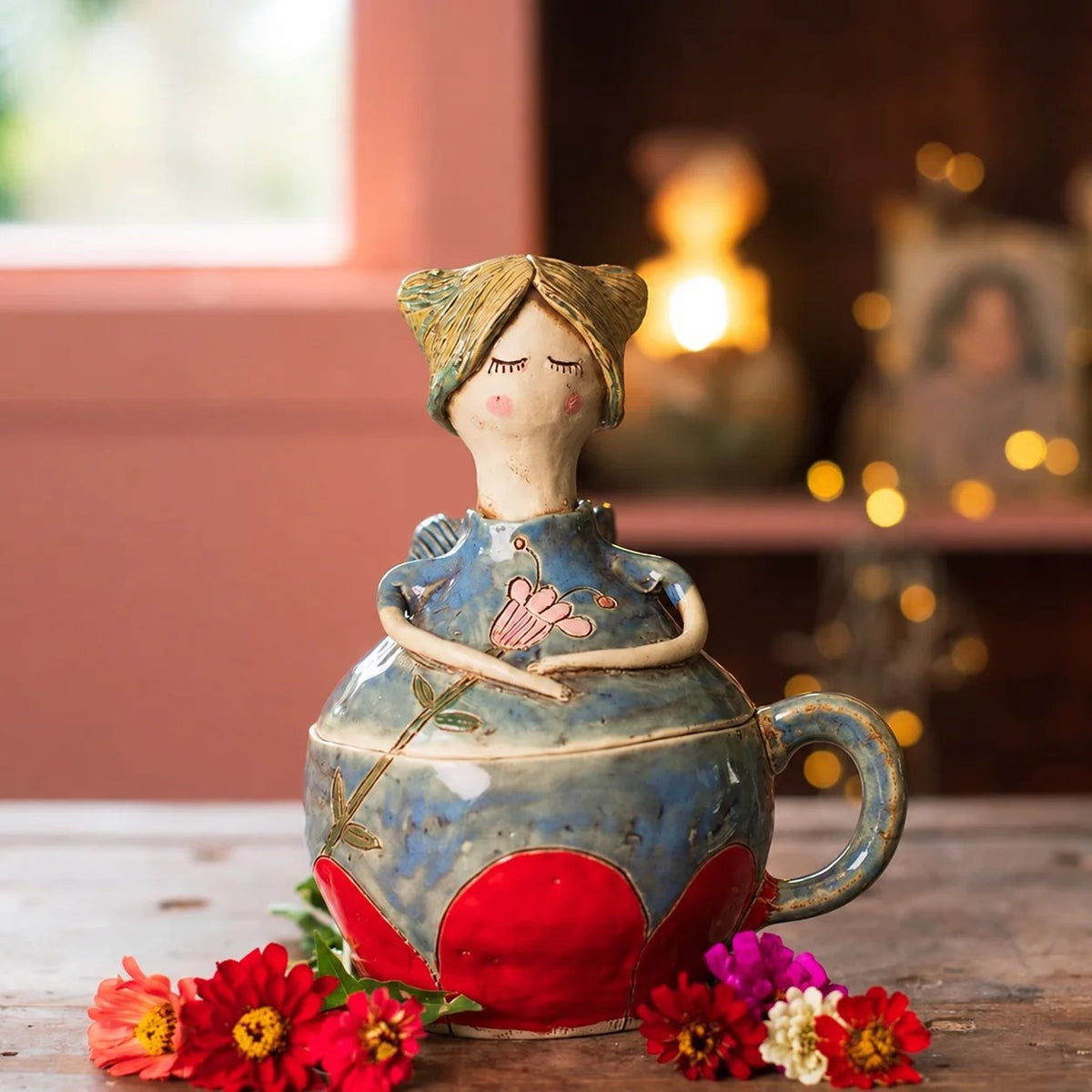 🧚‍♀️🌸 Enchanted Fairy Treasure Keeper – Whimsical Storage & Décor for a Touch of Everyday Magic Jar/Mug