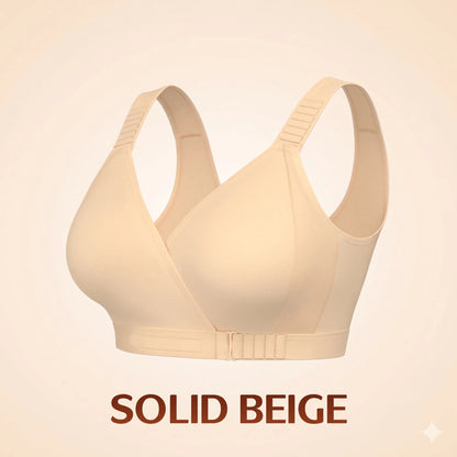 EaseWrap™ Front-Closure Wireless Comfort Bra – Adjustable Straps & Gentle Support