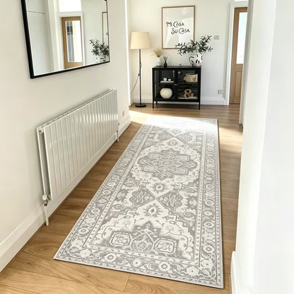 Vintage Kitchen Runner Rug - Non-Slip & Machine Washable