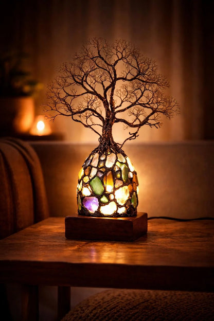 Bring Positive Energy & Peace Into Your Home With This Stunning Crystal Tree Lamp