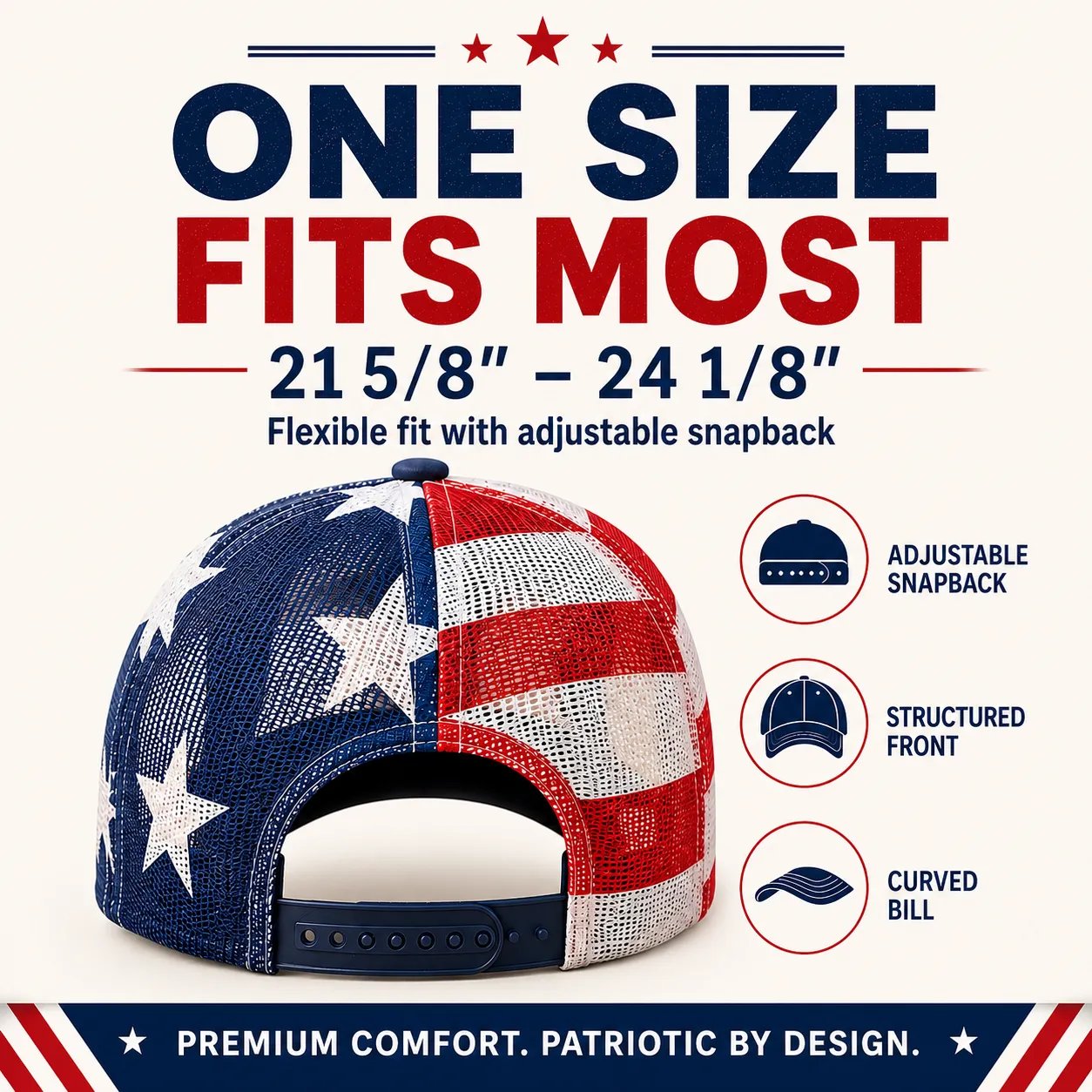 ✨ Father’s Day Sale - ❤️ 🇺🇸 America 250 Years Patriotic Embroidered Mesh Trucker Cap