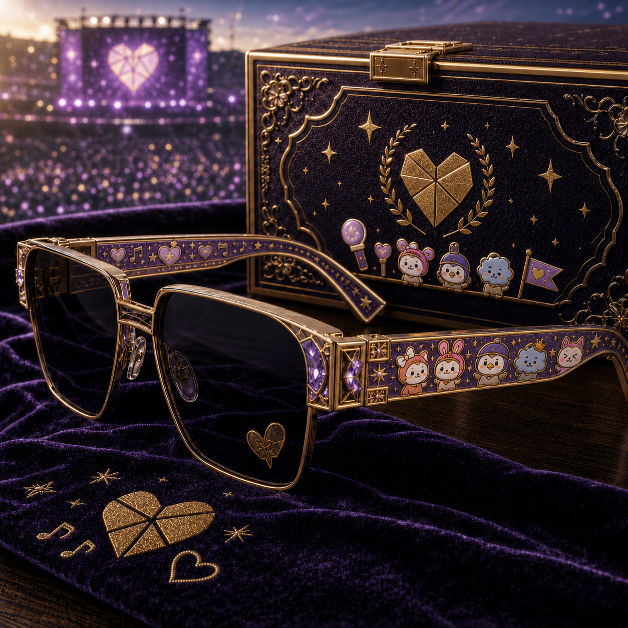 💜ARMY Premium fan support sunglasses💜✨🎶