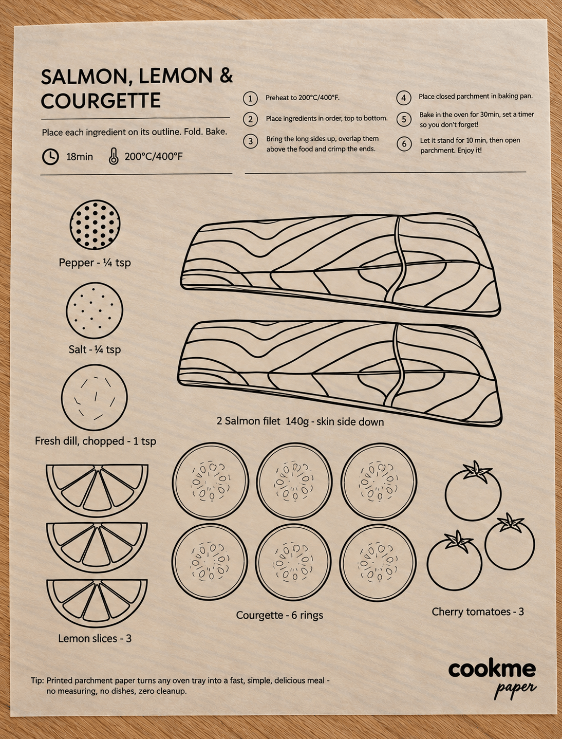 🍽️ 14-Recipe Guided Baking Parchment Sheets – Beginner-Friendly Cooking, Easy Family Dinners & Less Mess | Just Place, Fold & Bake 👩‍🍳
