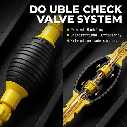Multifunction Liquid Sucker Pump High Flow Manual Fuel Pump 9.8 Ft Hose