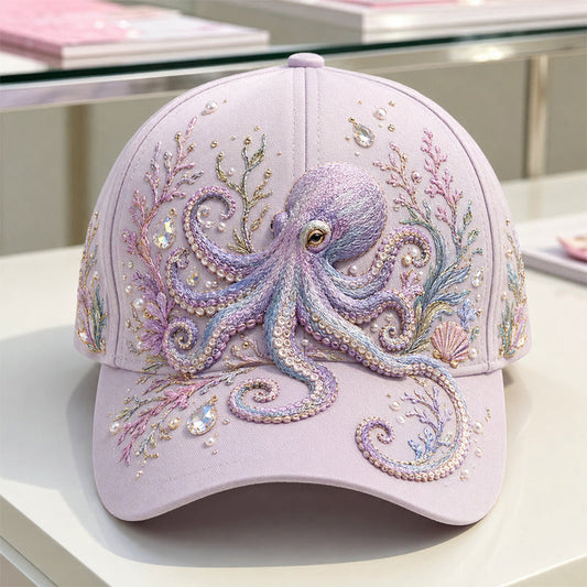 ✨The Perfect Ocean Lover Gift – 🌊 3D Ocean Creatures Embroidery Cap