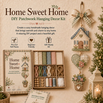 🔥Last Day 49% OFF - ✨🧵 DIY Patchwork Hanging Decor Kit | A Heartfelt Handmade Decoration Full of Love & Memories