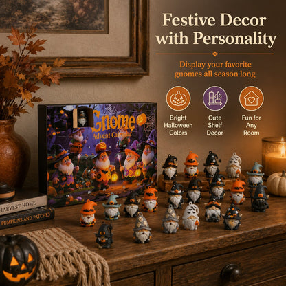 🎃✨ 24 Days of Halloween Gnome Surprise Figures Advent Calendar Box