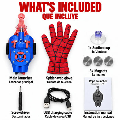 🕸️⚡ WebStrike™ Wrist Launcher – Rechargeable Web-Shooting Action
