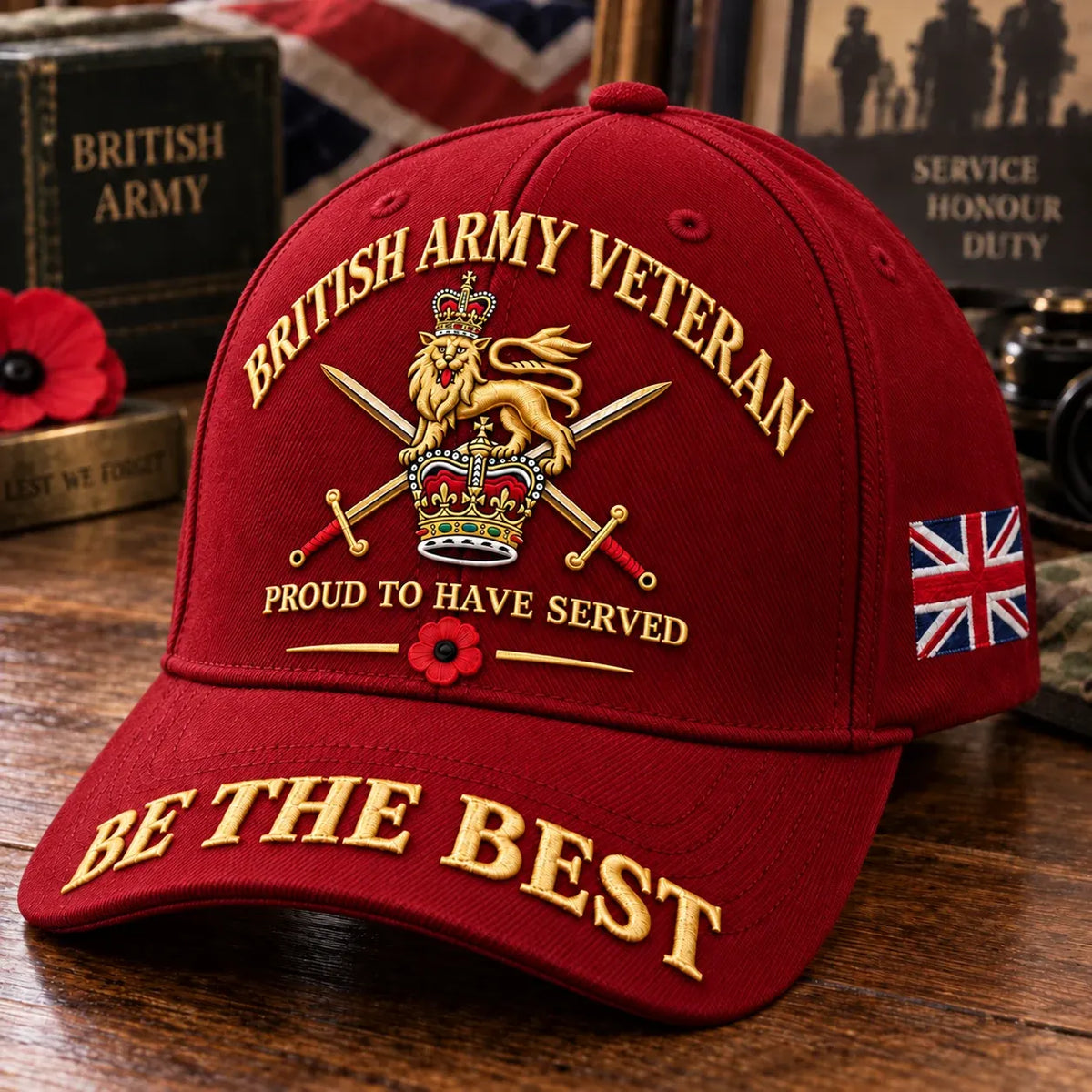 🎖️🇬🇧 Proud to Have Served Veteran Cap – A Timeless Tribute to British Military Service
