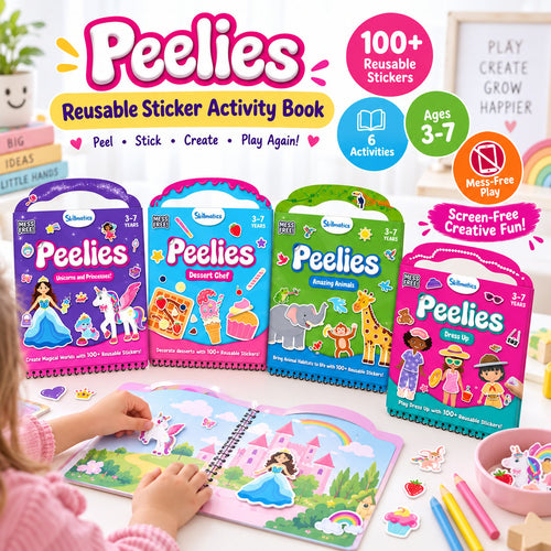 🌈✨ Little Creator Sticker Playbook – 100+ Reusable Stickers for Travel & Screen-Free Fun