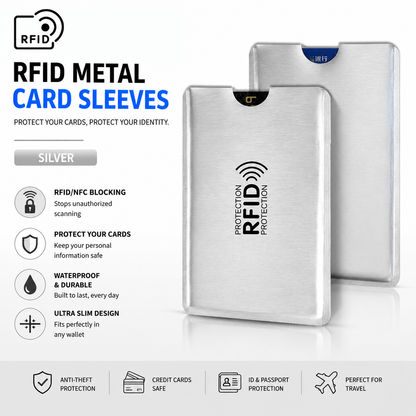 🔥8 Counts RFID Blocking Sleeves Set