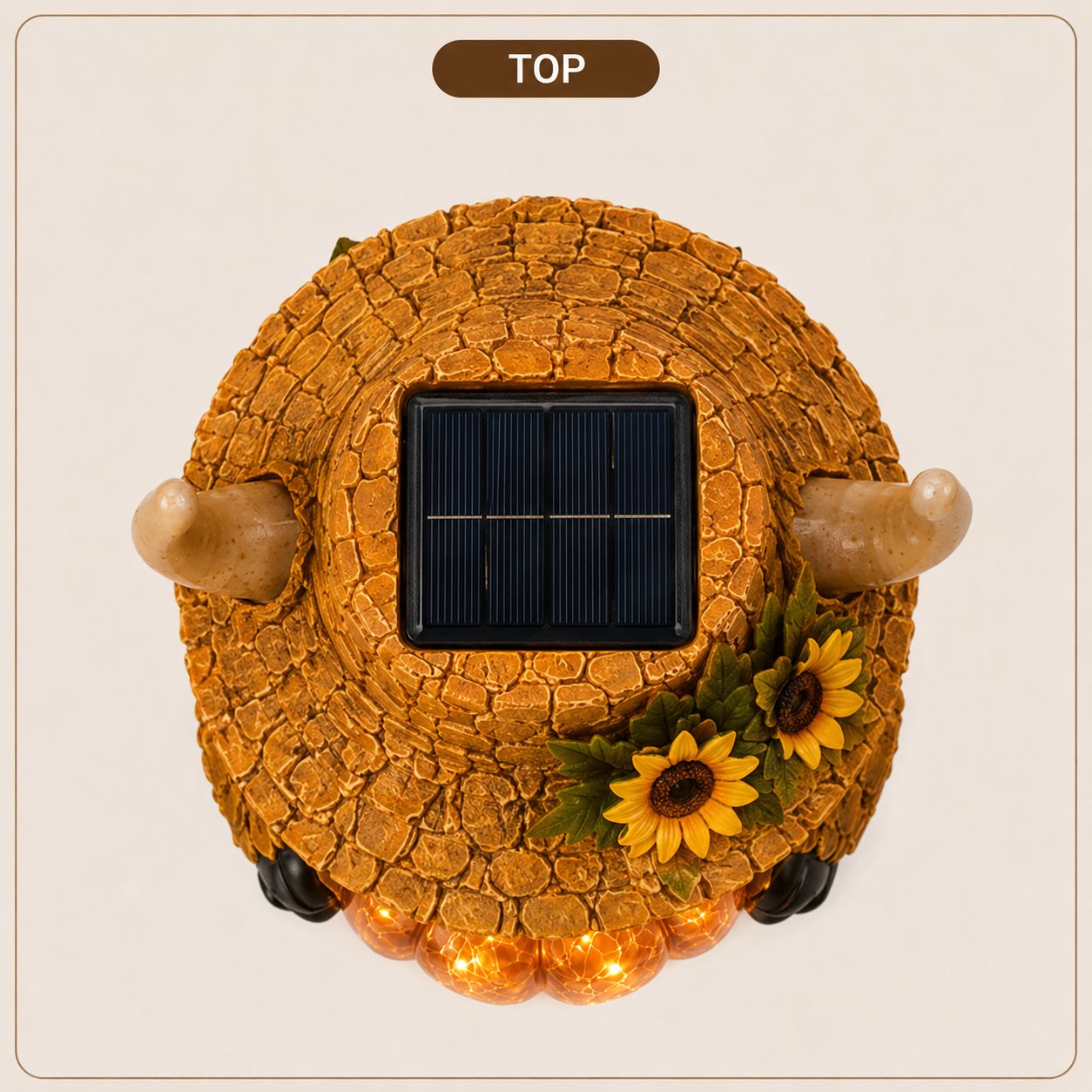 🐮🎃Solar Highland Cow Pumpkin Light