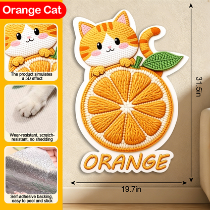 5D Woven Cat Scratcher Mat, Cat Scratching Design for Indoor Cats, Protects Walls, Sofas, Couches and Doors