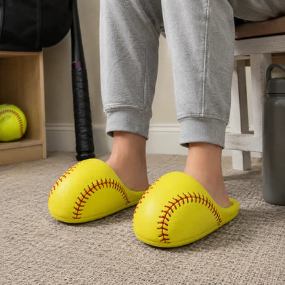 Softball Slippers – Cozy Cushioned House Shoes for Players & Fans