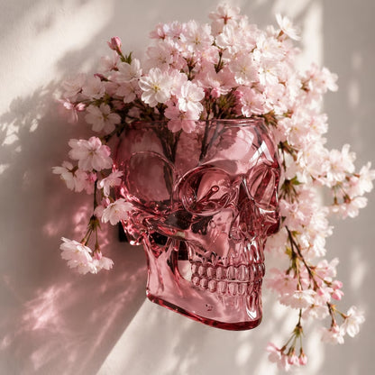 Gothic Skull Wall Vase