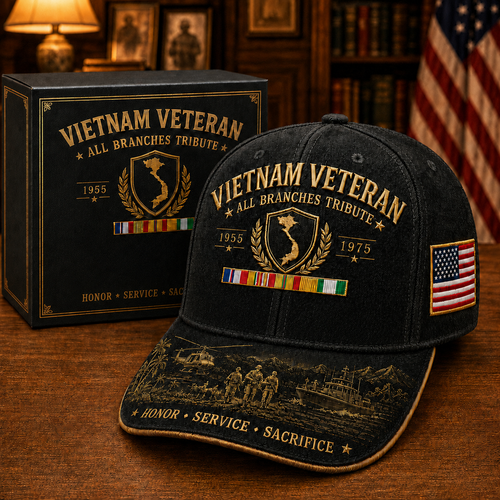 🎖️Vietnam Veteran United Services Tribute Cap – Honor, Service & Sacrifice 1955–1975