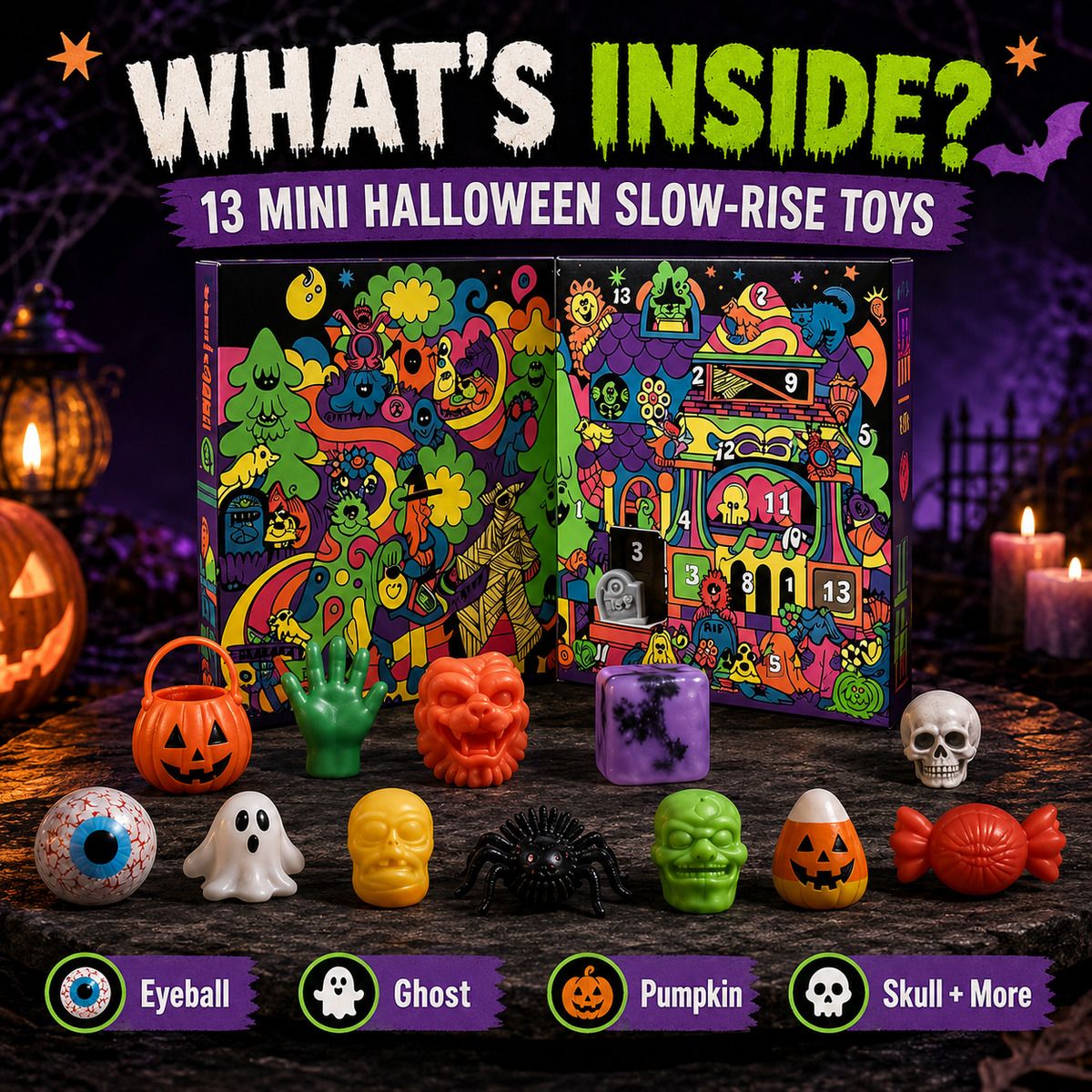 Multiple Christmas night light colors and button controls