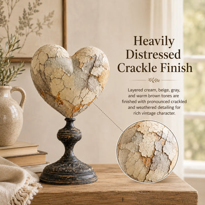 Vintage Two-Cardinal Keepsake Heart