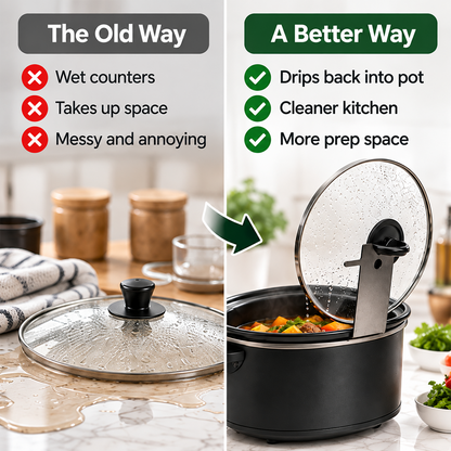 No-Mess Pot Lid Holder – Keep Drips Off Your Counter