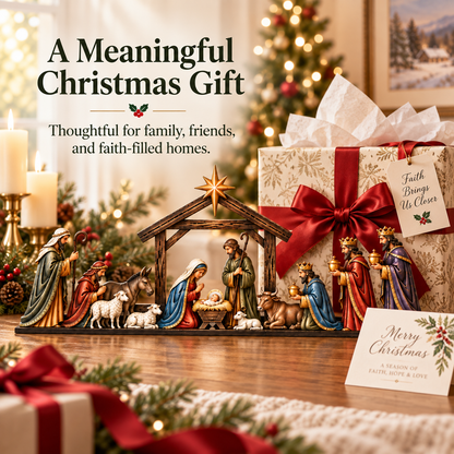 ✝ Nativity Scene Door Topper | Bring The Story Of Christmas Home✨