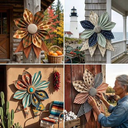 Wreath & Bow: Multi-Piece Sewing Template Set